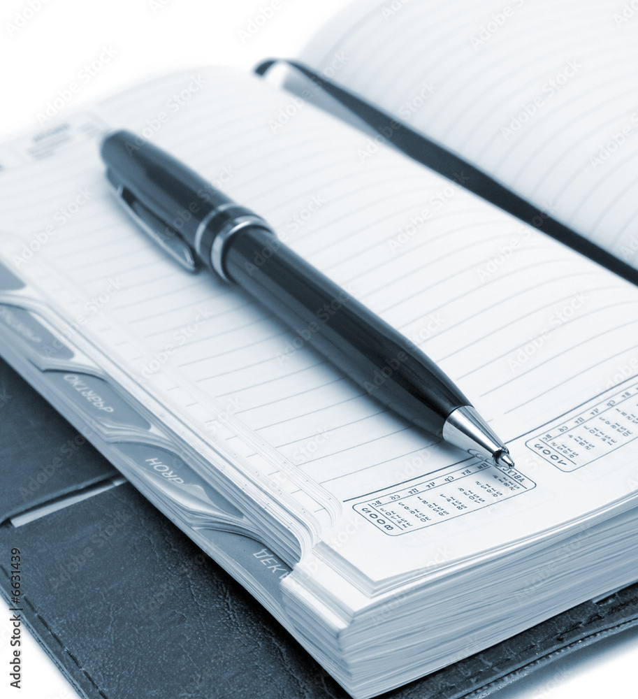 business notebook isolated on background business notebook isolated on background