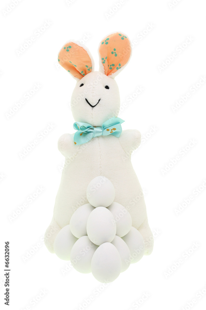 Easter bunny and eggs Easter bunny and eggs