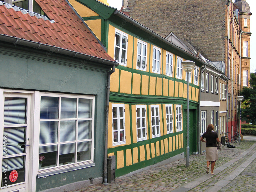 Typical old city house Horsens Denmark