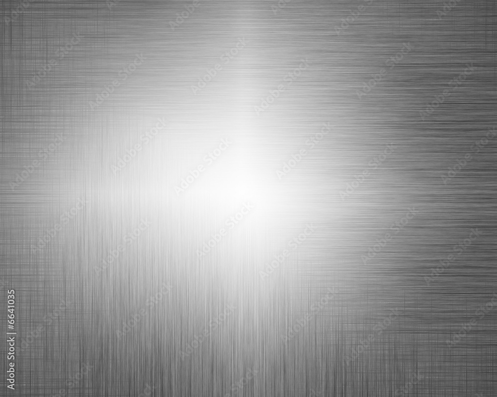 Brushed metal plate
