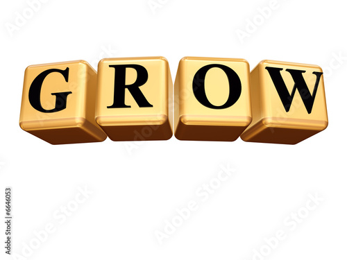 golden grow isolated