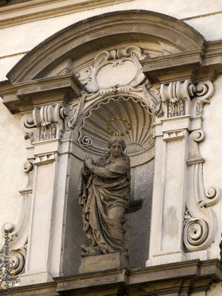 Statue et architecture de Prague