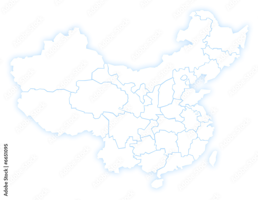 Fototapeta premium Carte Chine Hollow