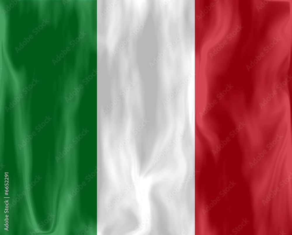 drapeau italie flottant