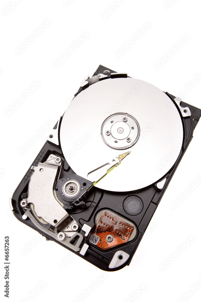 Computer hard-drive isolated over white background Computer hard-drive isolated over white background