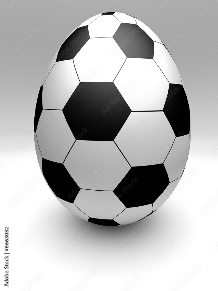 Oster Ei mit Fussball Textur