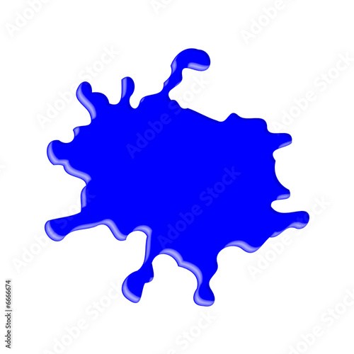 farbkleks blau