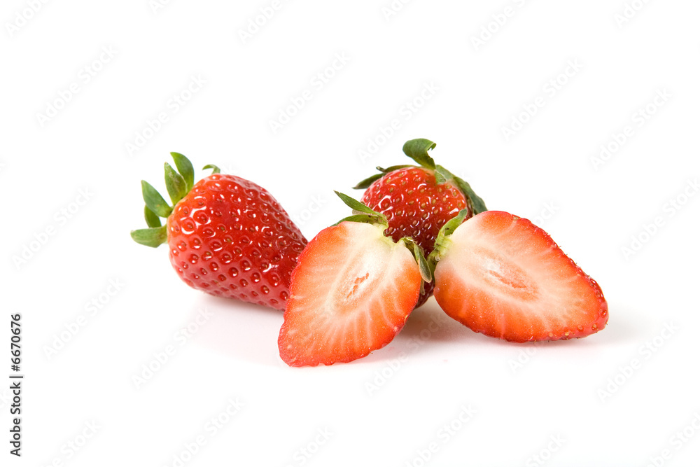 Fraise sur fond blanc Fraise sur fond blanc