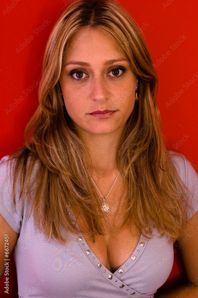 Beautiful woman look to the camera Beautiful woman look to the camera