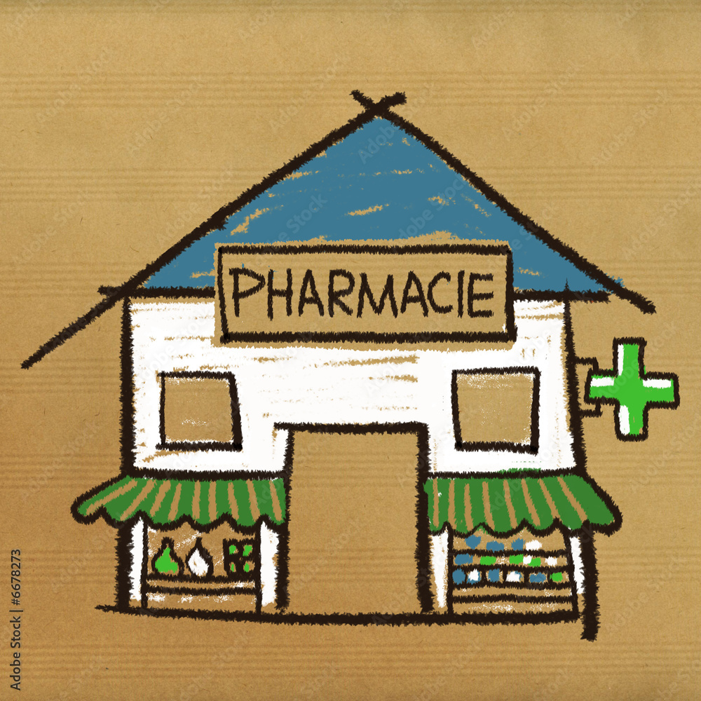 dessin-pharmacie-stock-illustration-adobe-stock