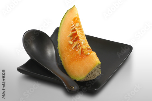 Melon on white, isolated