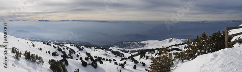 photo panoramique de montagne