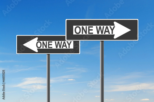 One way