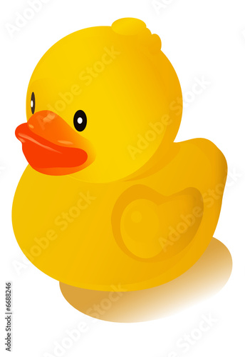Little yellow rubber duck