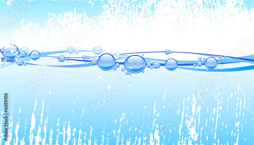 Water and bubbles. 