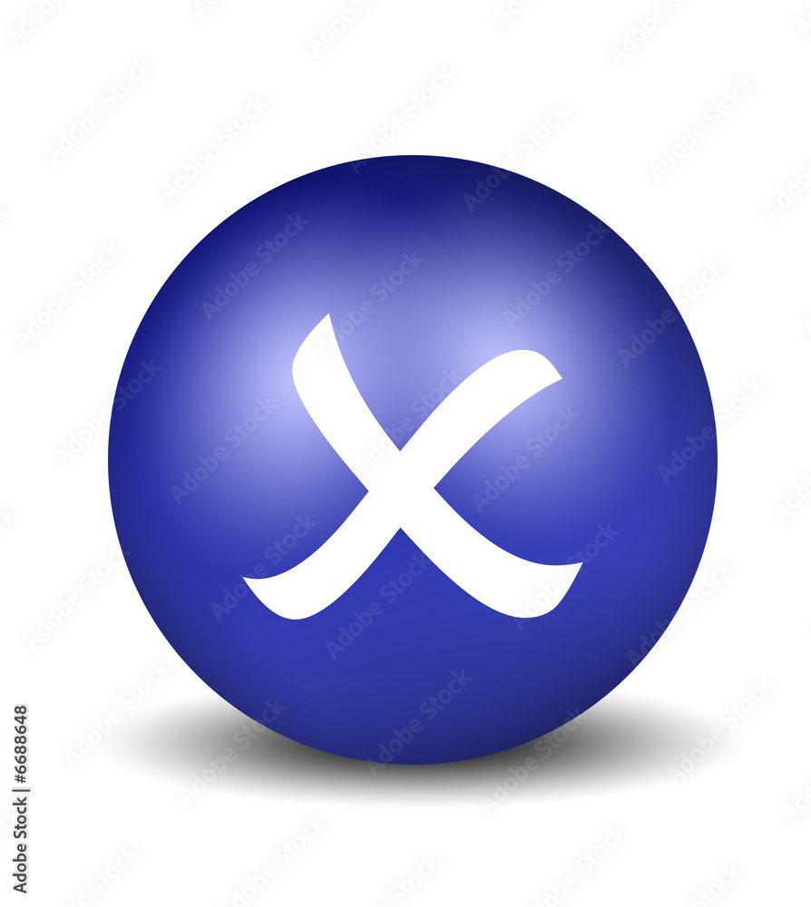 Obraz premium Cross Symbol - blue