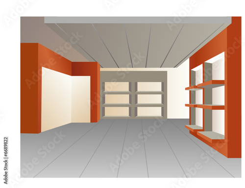 shop vitrine vector