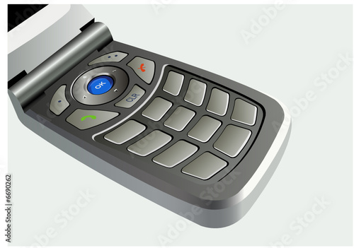 mobile phone buttons vector