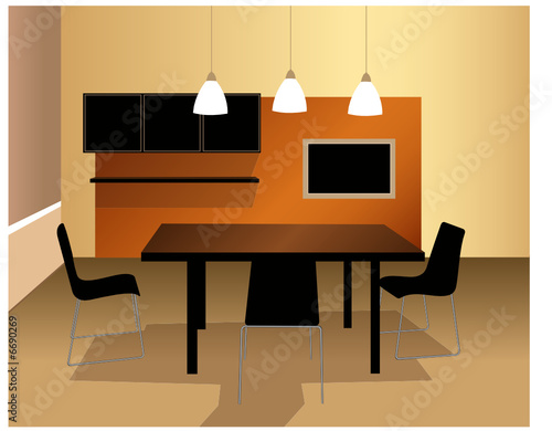 dining room vector