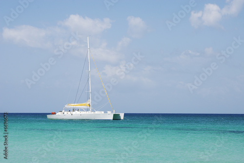 yatch on the sea