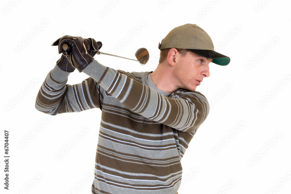 Young male golfer Young male golfer