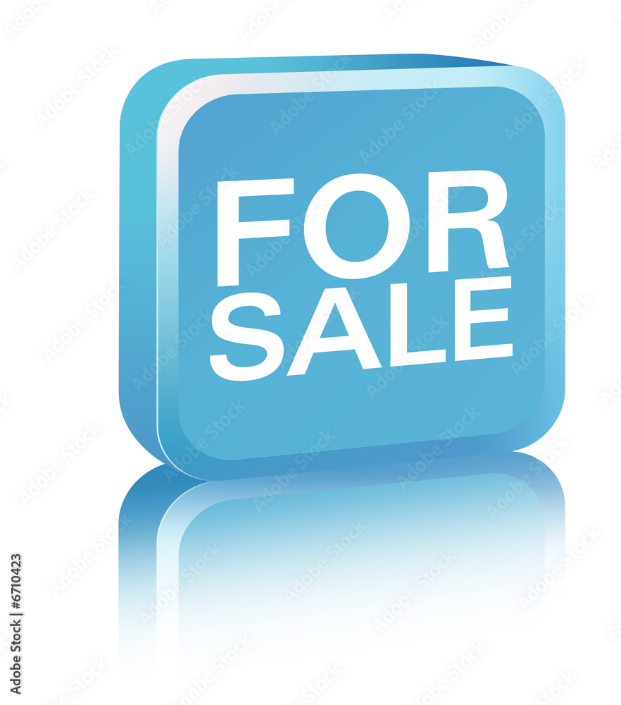 For Sale Sign - blue For Sale Sign - blue
