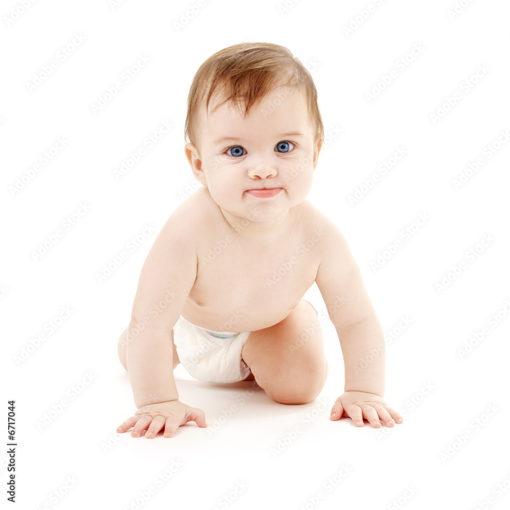 crawling baby boy