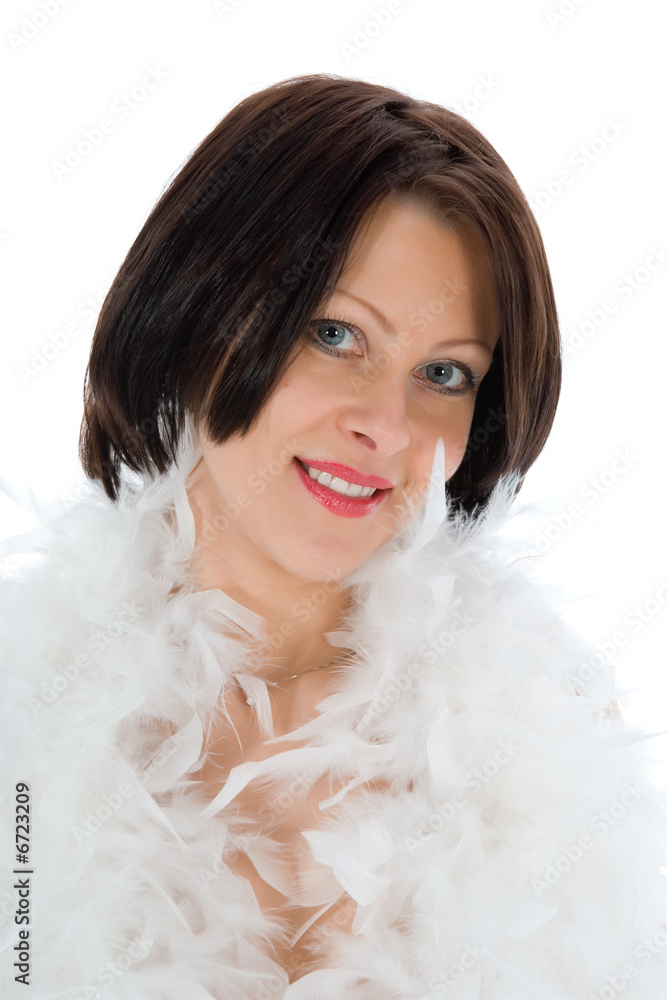 portrait of the brunette with blue eye portrait of the brunette with blue eye