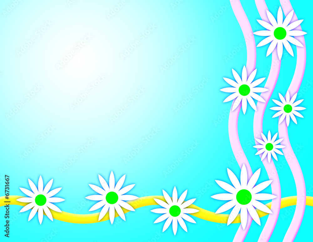 Spring Daisy Background
