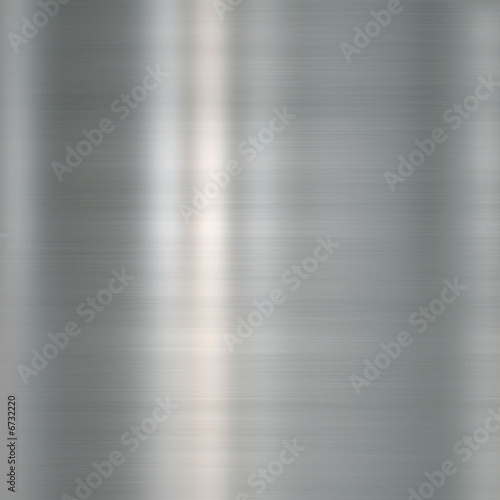 Brushed metal plate