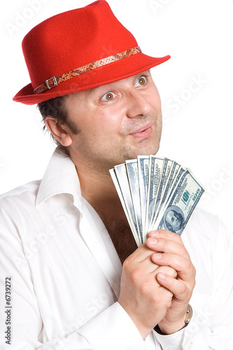 The person and money photo