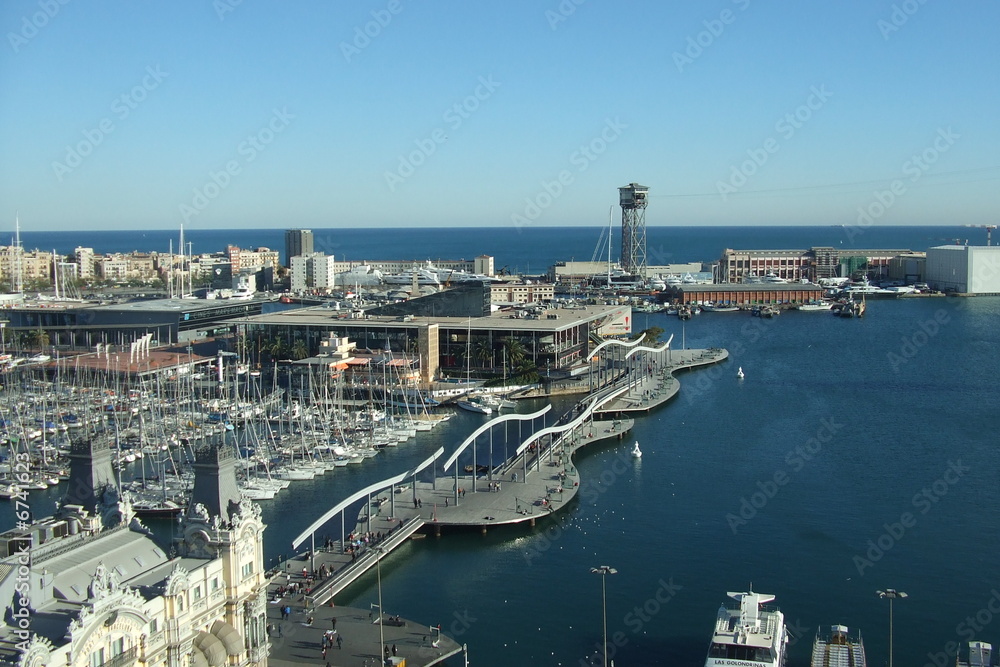 Fototapeta premium Hafen von Barcelona