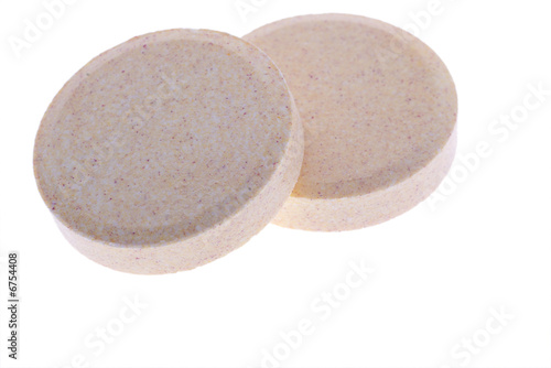 pair of soluble vitamin pills