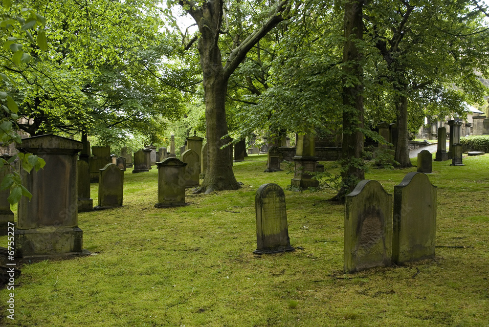 Naklejka premium Vieux Cimetière Ecossais