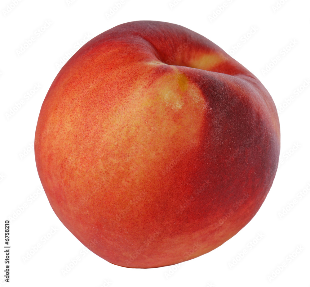 Peach isolated on white background Peach isolated on white background