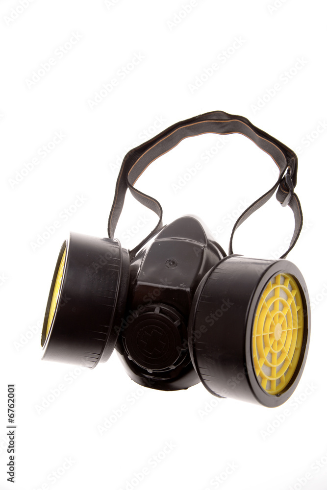Respirator over white Respirator over white