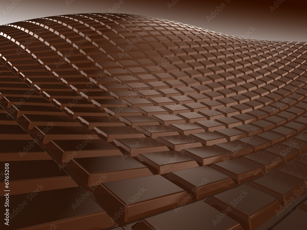 Naklejka premium Chocolate Field
