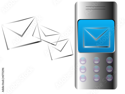 Mobile with new email message