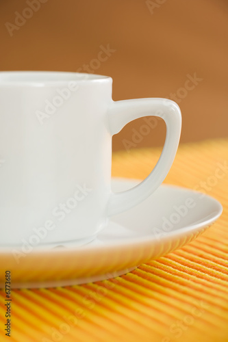 Coffee cup close up