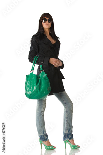 Young stylish brunette