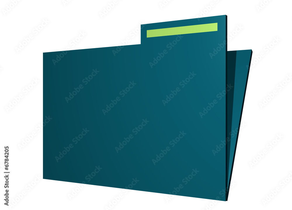 Folder Plain and Simple Clip Art Isolated