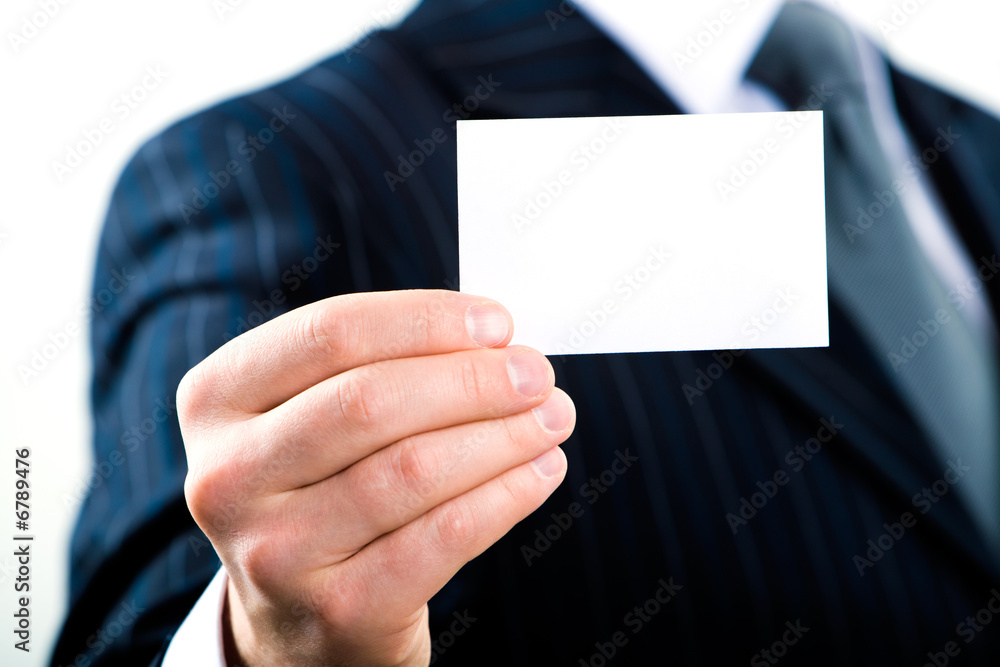 Empty business card Empty business card