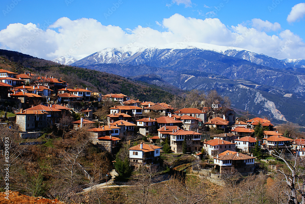 House on Olympus mountain, Greece