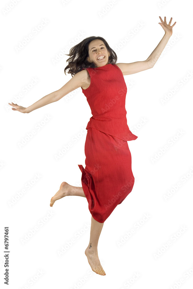 salto rosso dinamica felicità gioia