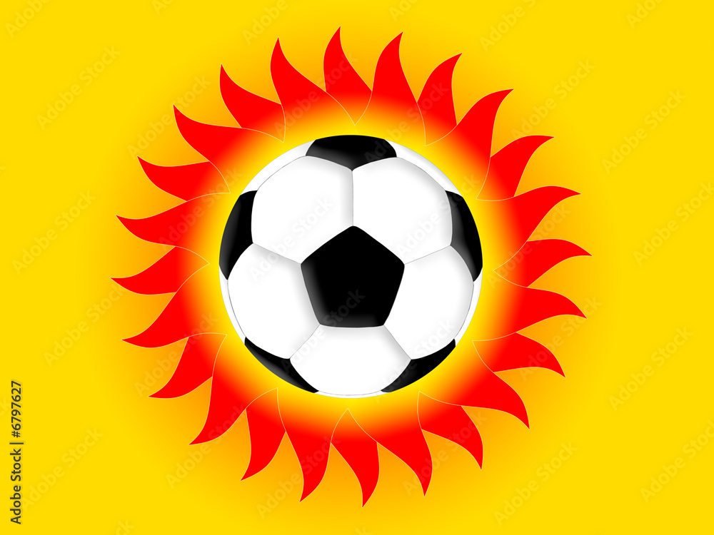 Fototapeta premium football sun 