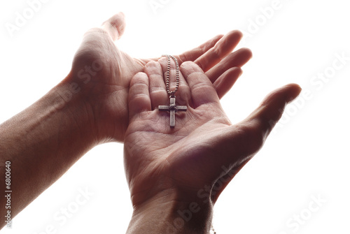 hand and cross