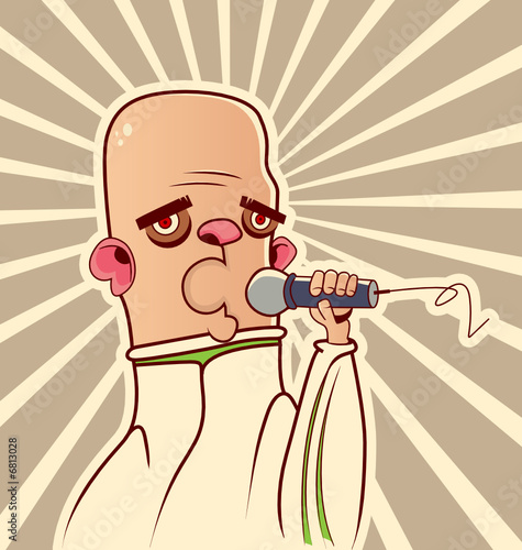 guy with the microphone