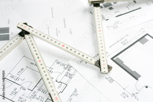 Measurement tool over blueprints © Visioner