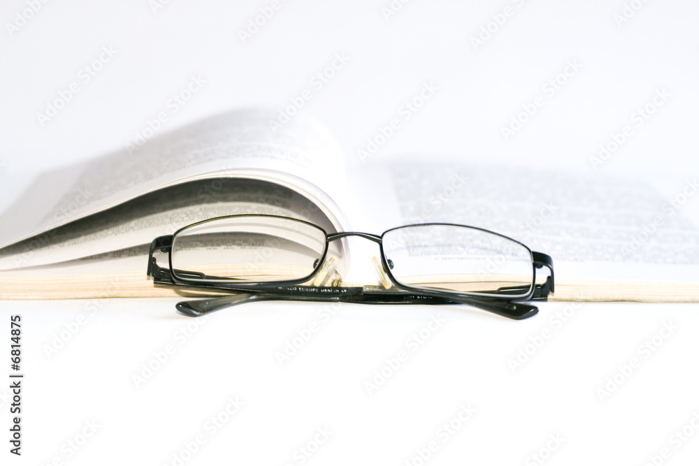 Glasses and book Glasses and book