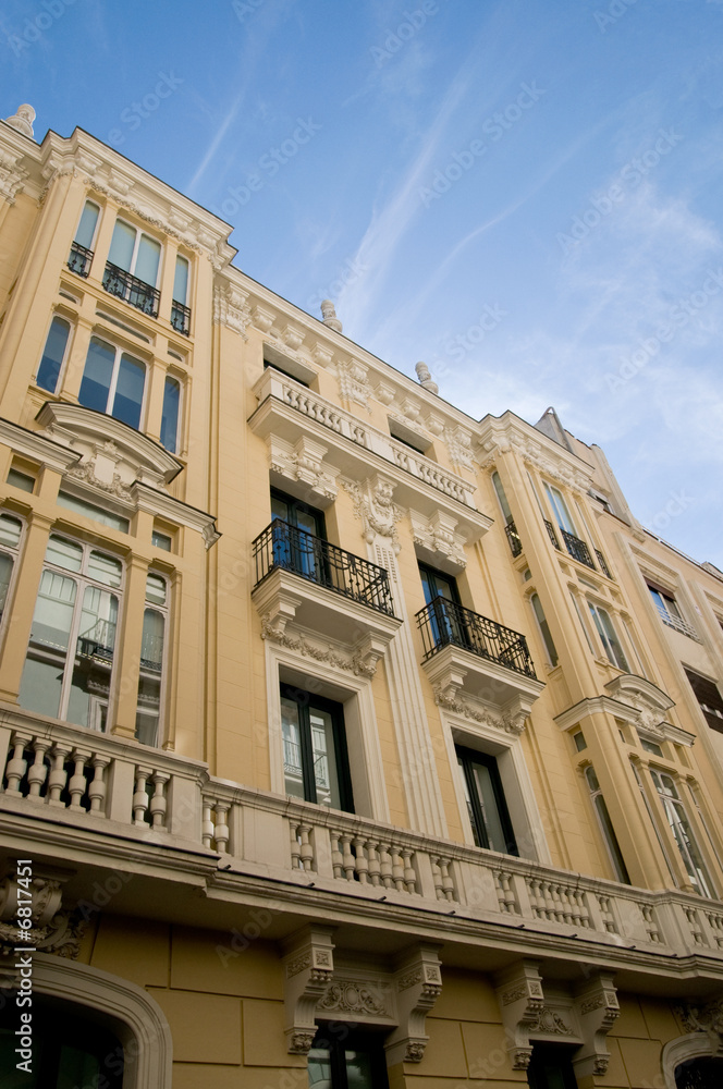 A building in 'Burbon' Madrid area A building in 'Burbon' Madrid area